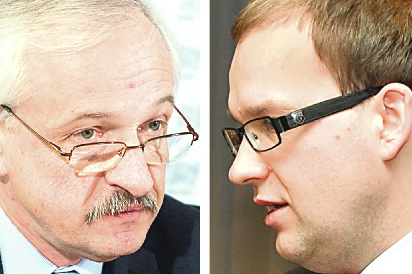Kai kurie ūkio ministro E.Gusto (kairėje) užmojai sukėlė didelių abejonių vienam Darbo partijos lyderių V.Gapšiui.