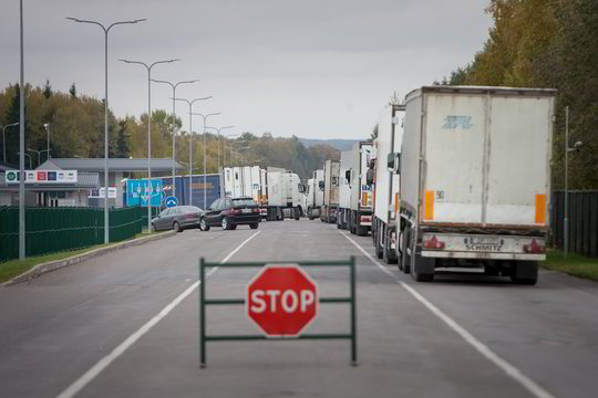 Pasienyje stringa ne tik lietuvių, bet ir norvegų vilkikai