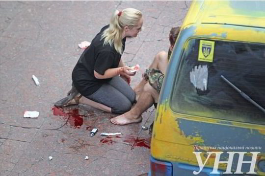 Kijevo Europos aikštėje - sprogimas, yra nukentėjusiųjų