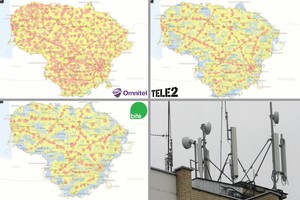 Operatoriai toliau matuojasi, kurio didesnis tinklas