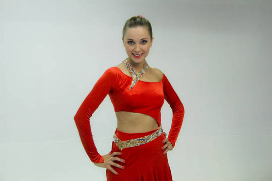 Aktorė Justė Zinkevičiūtė įsijaučia į šokėjos vaidmenį