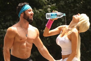 Viliokė Courtney Stodden flirtuoja net sportuodama