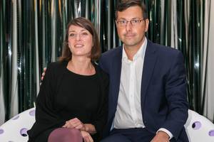 Išsiskyręs G. Steponavičius švyti meile gerokai jaunesnei