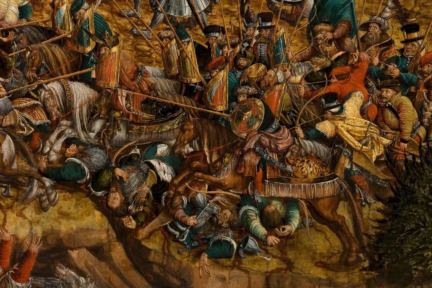 H.Krello paveikslo „Oršos mūšis“ fragmentas.