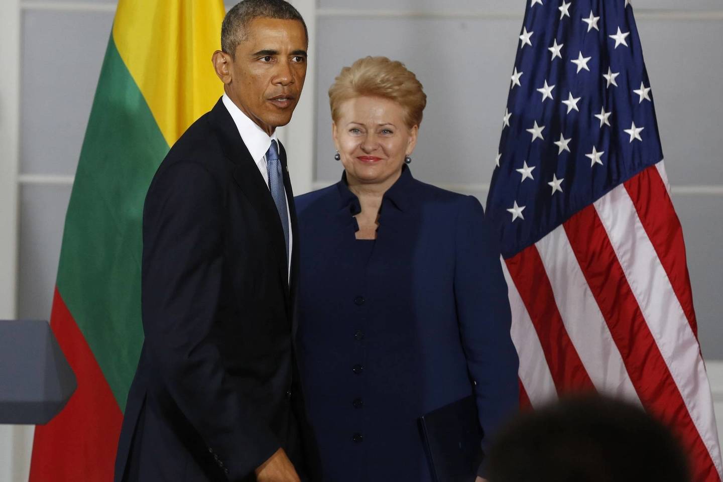 B.Obama susitiko ir su Lietuvos prezidente Dalia Grybauskaite.