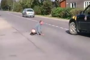 Praeivį pritrenkė Kudirkos Naumiesčio gatve ropojantis nuogalius