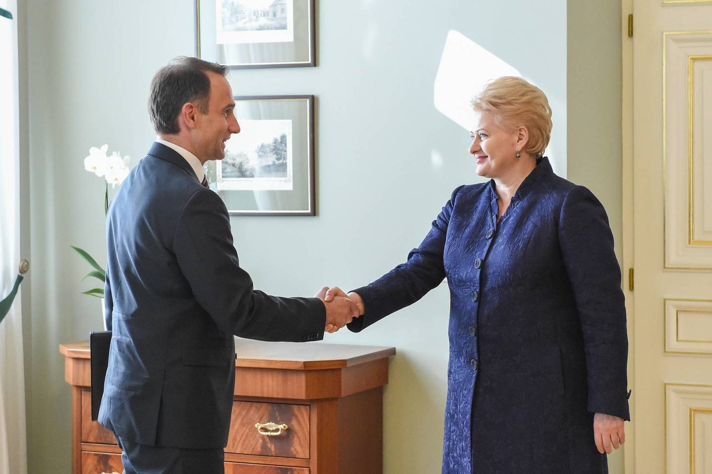 Prezidentė susitiko su energetikos ministru.<br>R.Dačkaus nuotr.