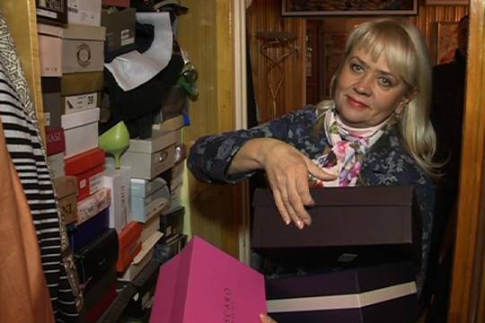 Visagino merė Dalia Štraupaitė turi milžinišką kiekį batų