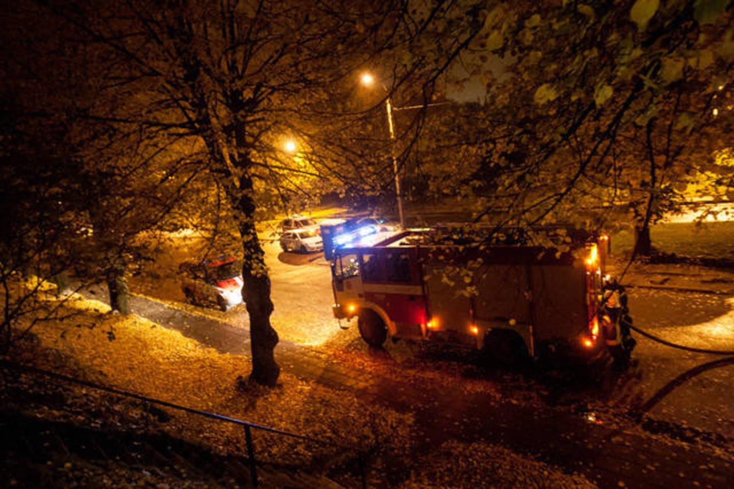Iškviesti ugniagesiai neleido liepsnoms prasiveržti įbutą.