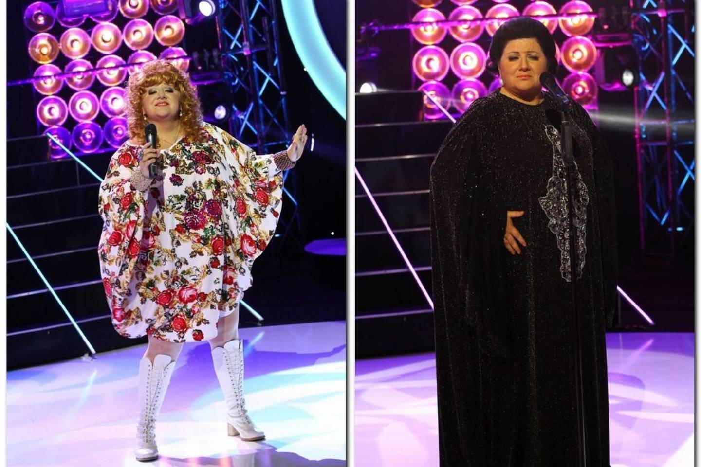 D.Bilevičiūtė įkūnijo A.Pugačiovą (kairėje) ir M.Caballe.