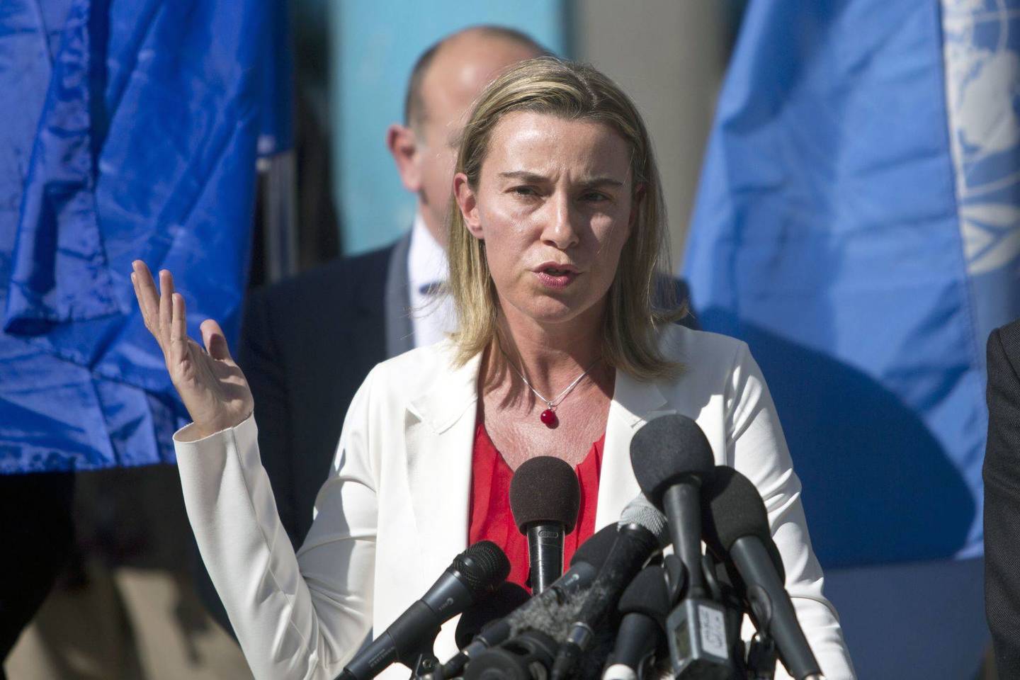 „Mums reikia Palestinos valstybės – toks yra galutinis visos Europos Sąjungos tikslas ir pozicija“, – sakė F.Mogherini.