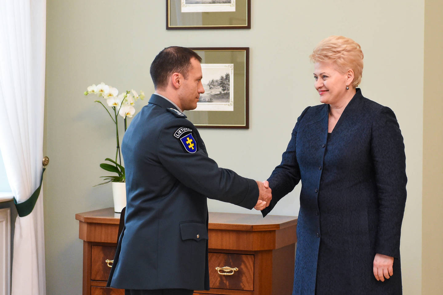 D.Grybauskaitė susipažino su L.Pernavu.