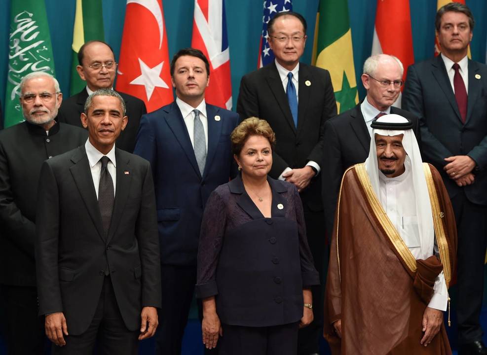 Pasaulio lyderių (G-20) susitikimo akimirkos Australijoje.<br>Reuters/Scanpix nuotr., AFP/Scanpix nuotr., RIA Novosti nuotr.