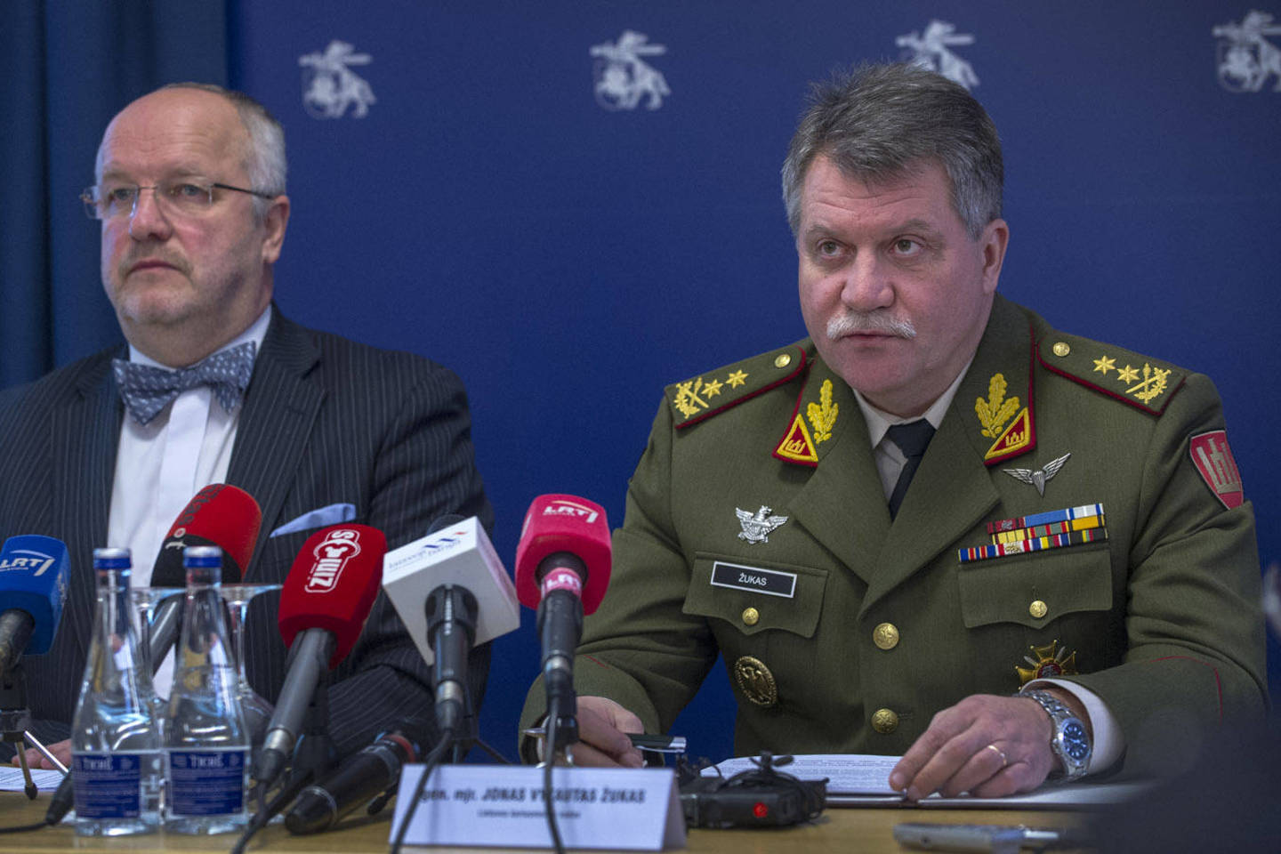 J.Olekas ir V.Žukas pristatė naujas krašto apsaugos sistemos veiklos kryptis.