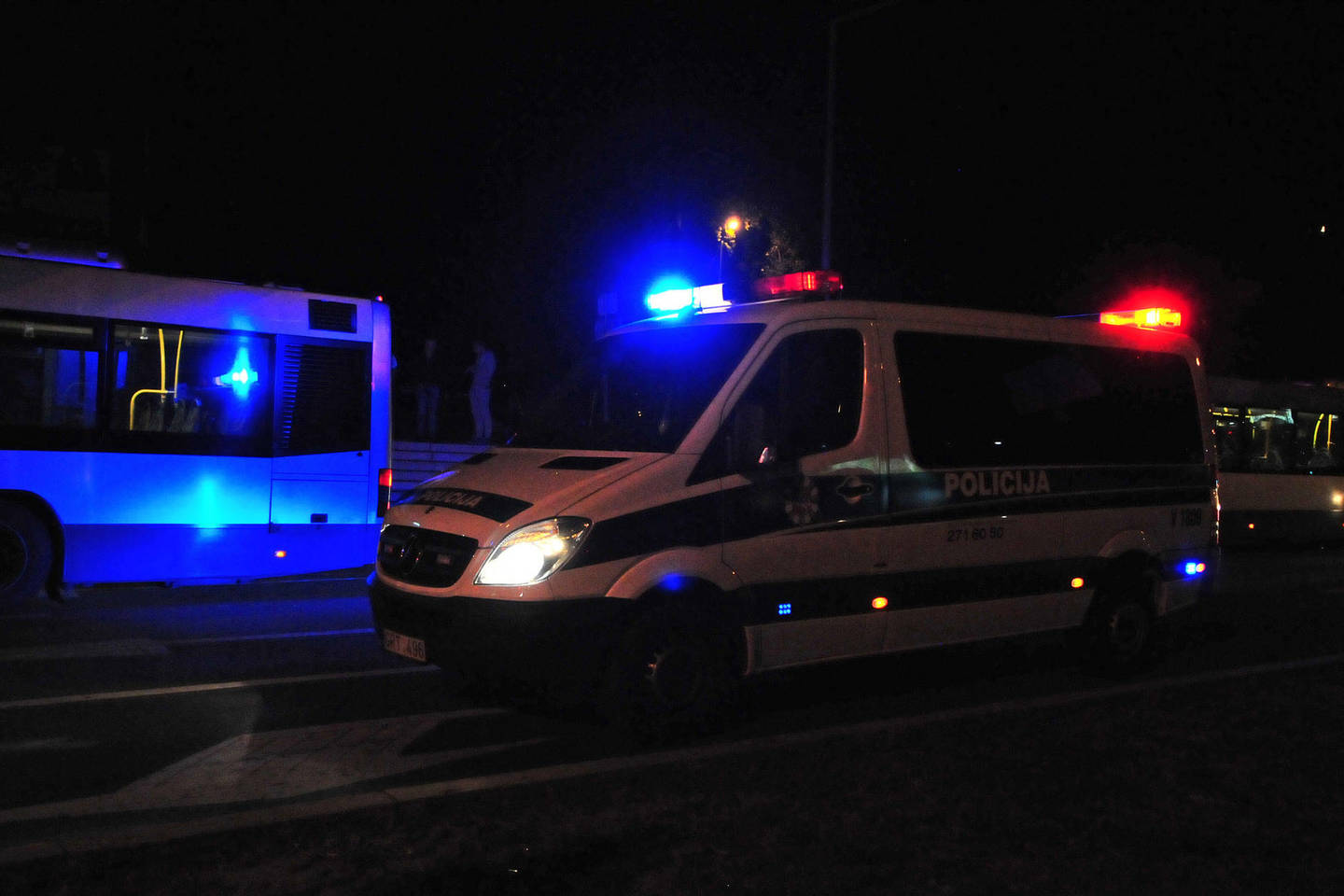 Per avariją Panevėžyje nukentėjo policininkas.