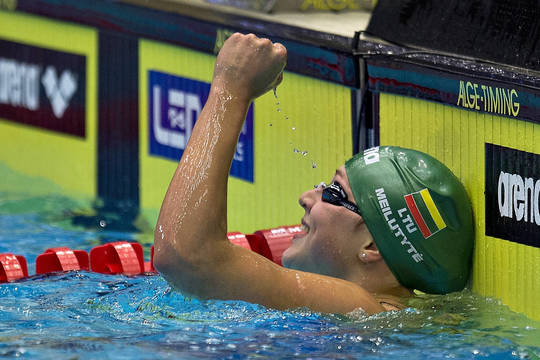 R. Meilutytei iki pasaulio rekordo pritrūko vos vienos šimtosios