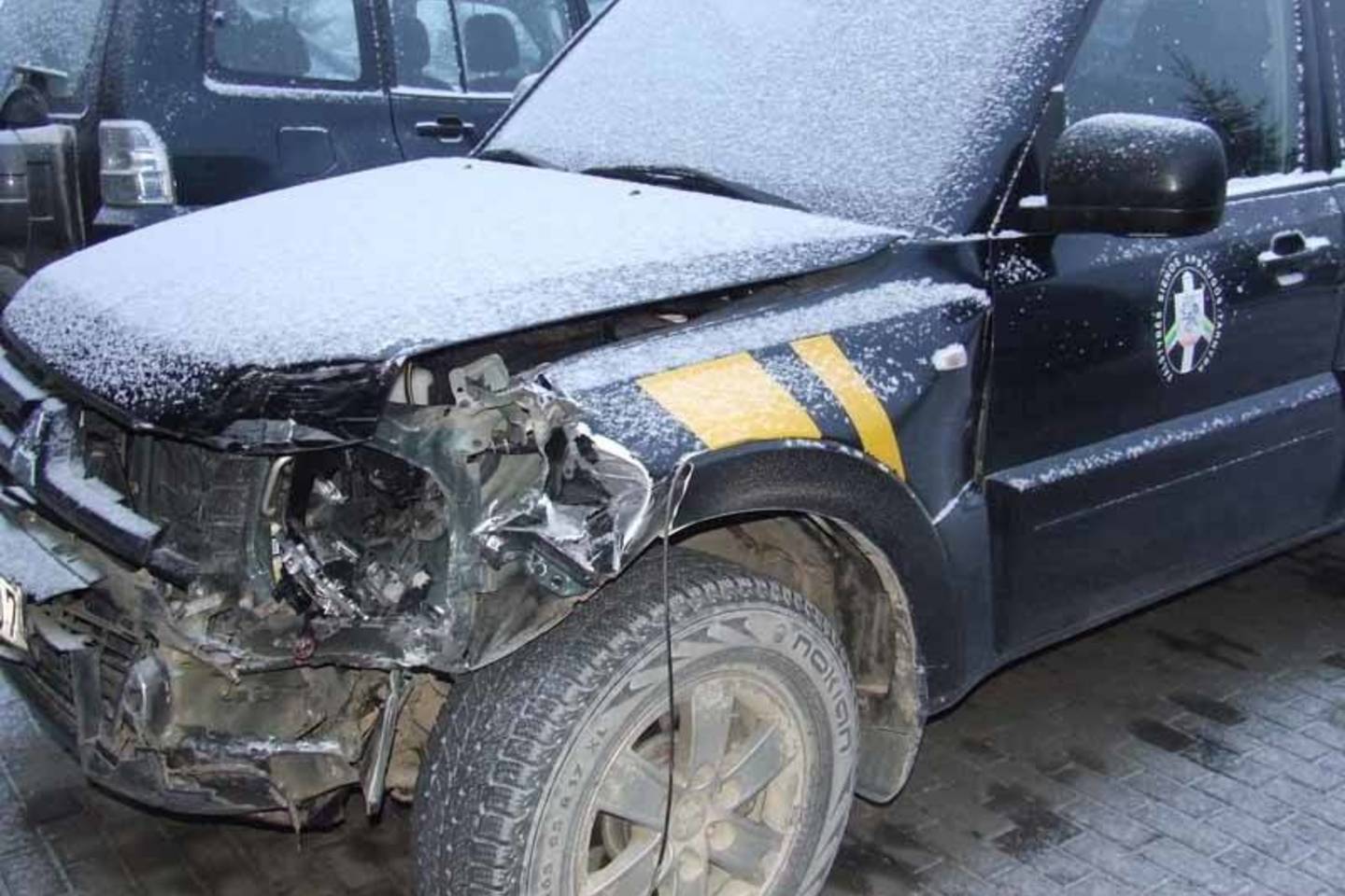 Šalčininkų rajone kontrabandininkai taranavo pasieniečių visureigį.