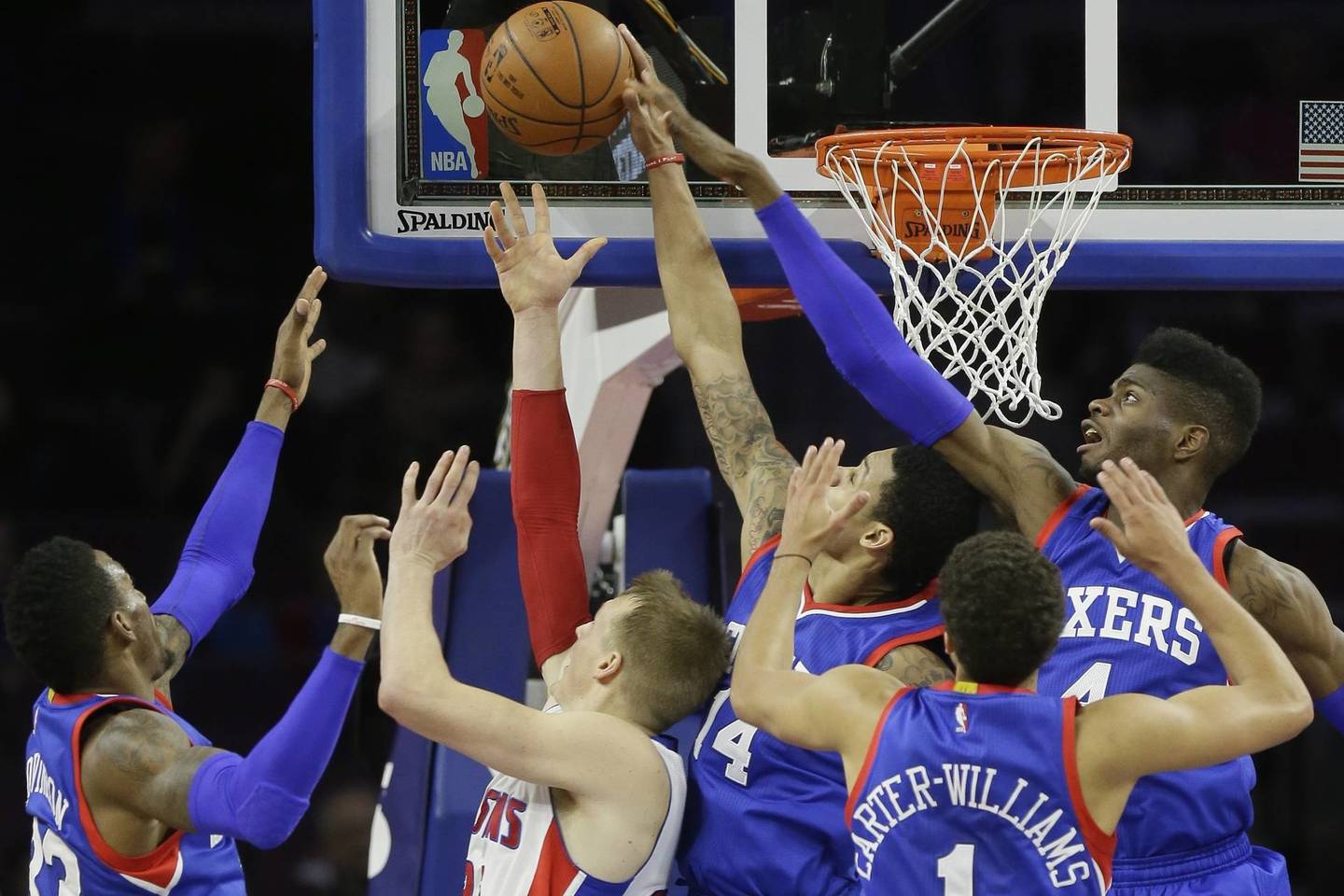„76ers” ir „Pistons” mačas.