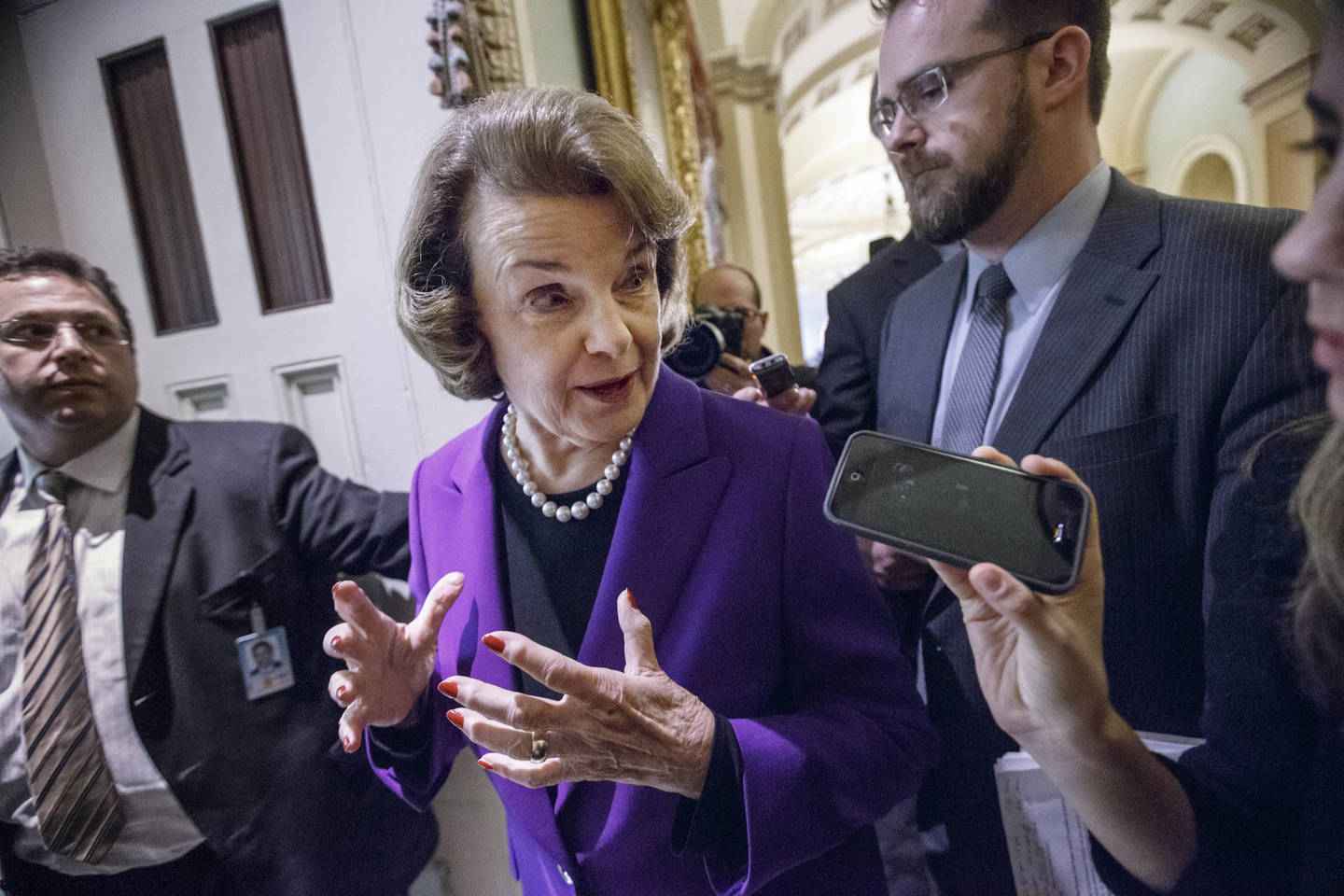 Senato Žvalgybos komiteto pirmininkė Dianne Feinstein perskaitė pranešimą, kuris sukrėtė pasaulį.