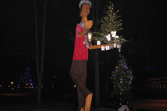 Į kalėdinių eglučių parką savąją atnešė ir Buratinas