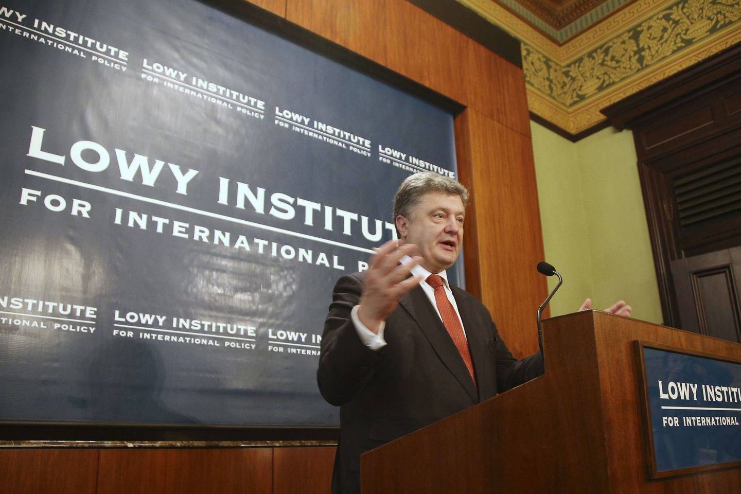 P.Porošenka vieši Australijoje.