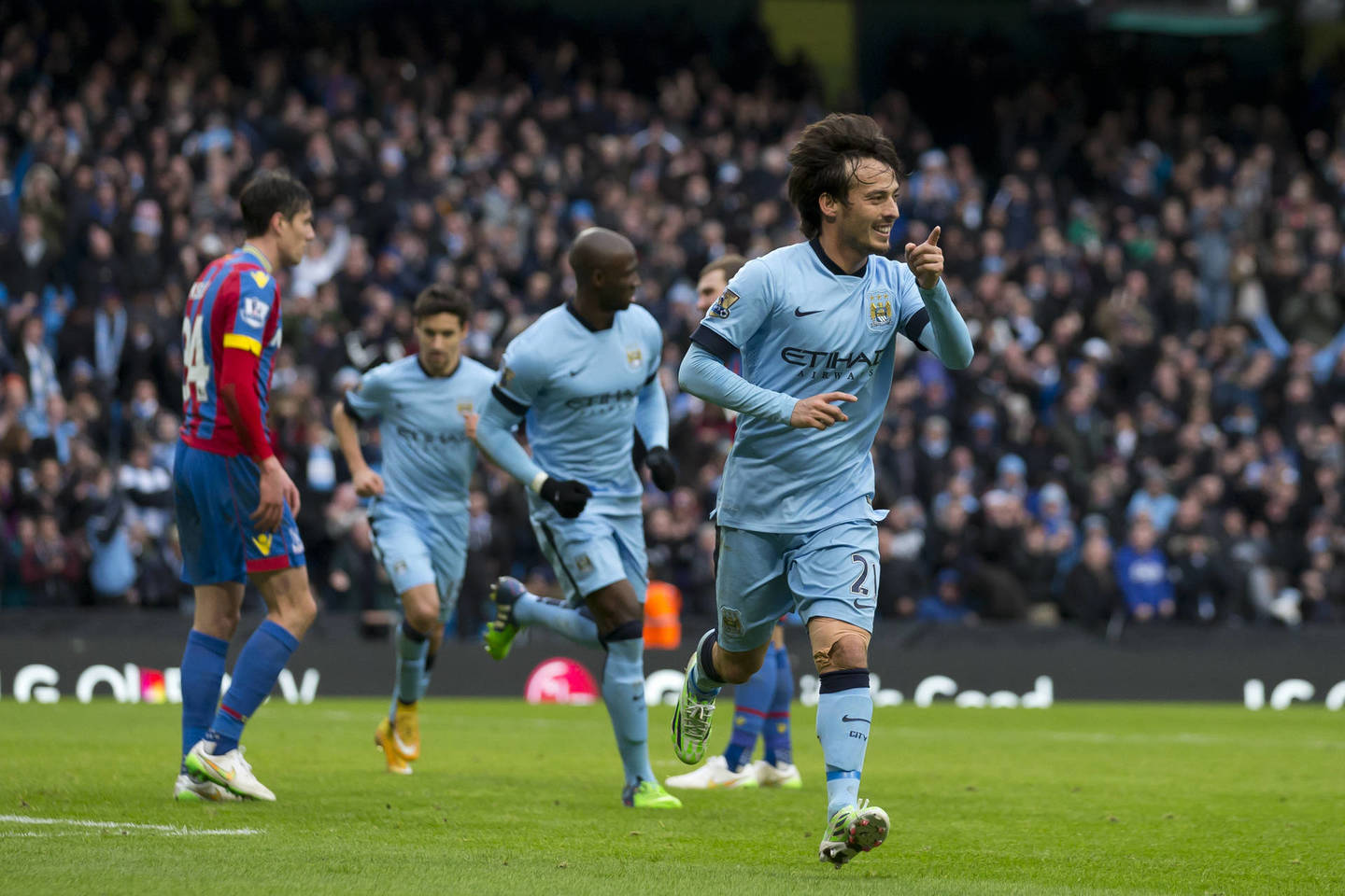 „Manchester City“ pergalę lėmė du D.Silvos įvarčiai..