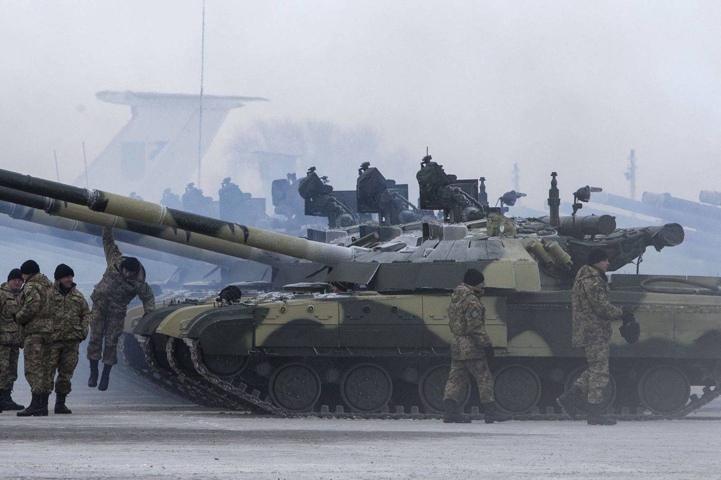 Ukraina neseniai gavo ir naujų tankų.