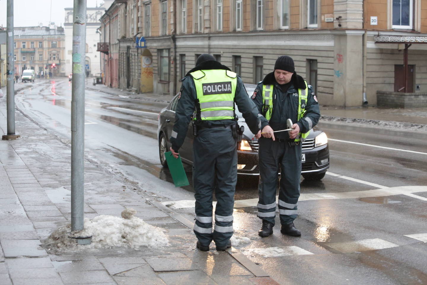 Per avariją Geležinkelio g. Vilniuje nukentėjo pėsčioji.