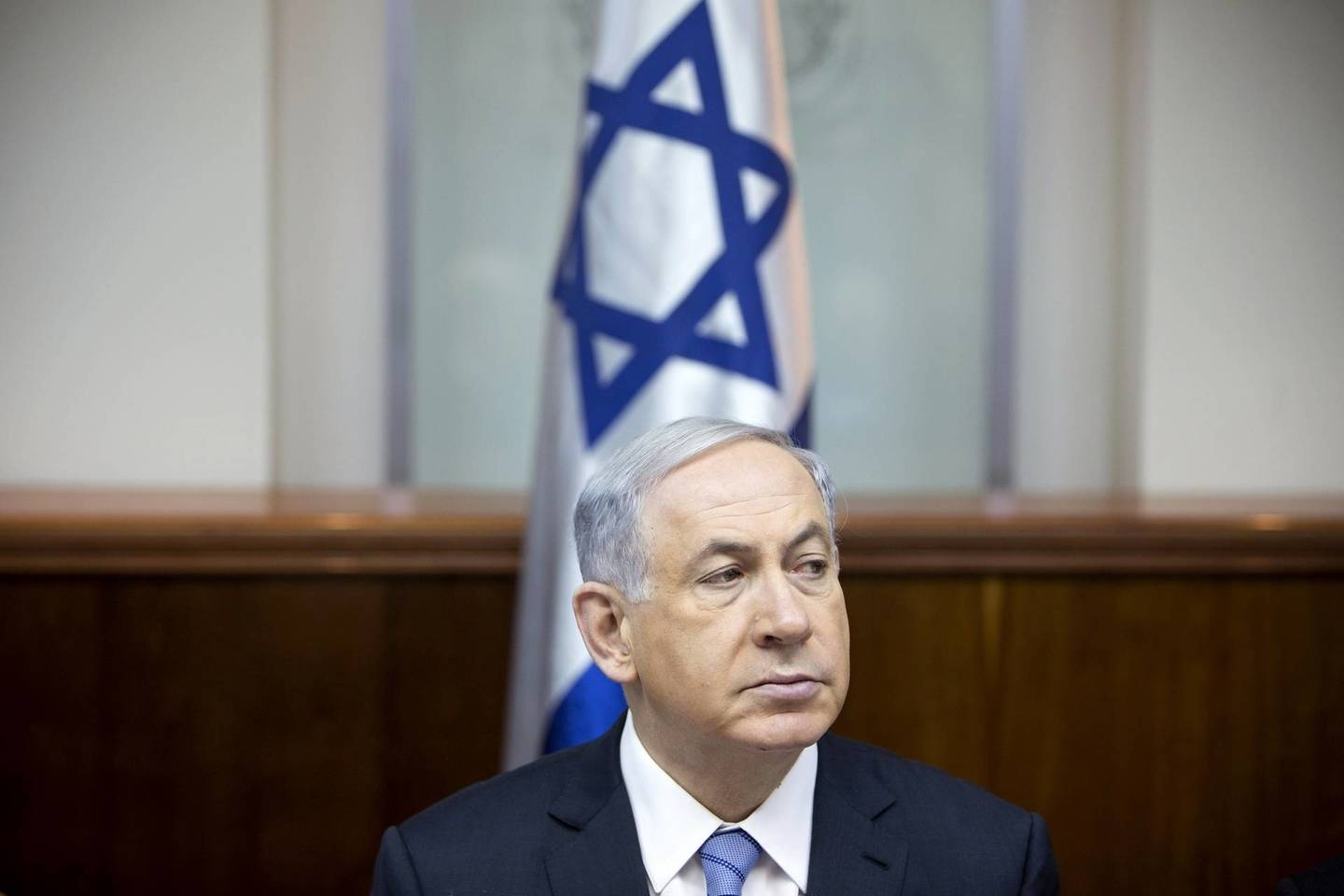 „Mes neleisime Izraelio gynybinių pajėgų (IGP) karių ir karininkų tempti į Tarptautinį Baudžiamąjį Teismą Hagoje“, – sakė B.Netanyahu.<br>Reuters/Scanpix nuotr.