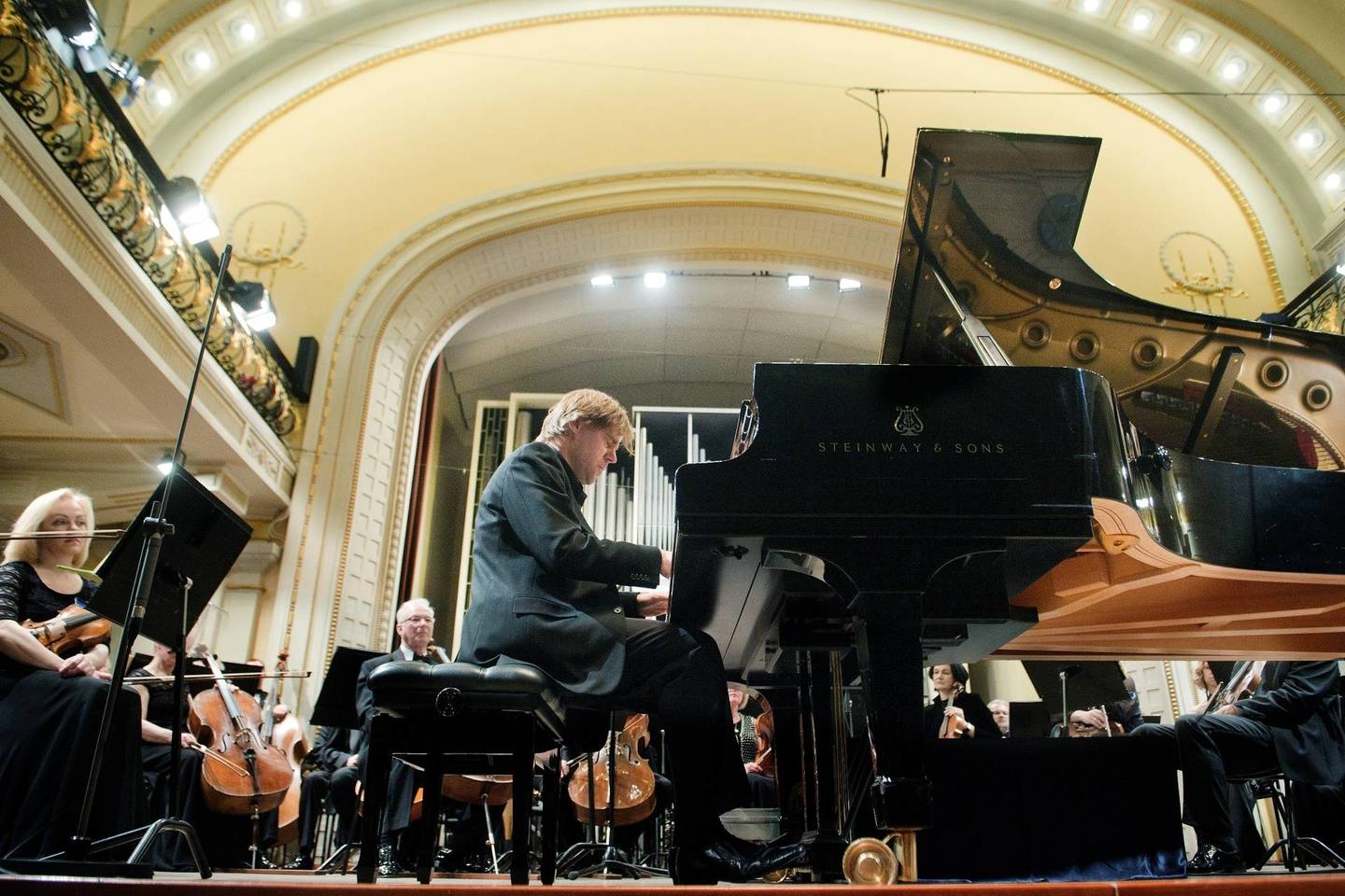 A.Žlabys koncertuos su Lietuvos nacionaliniu simfoniniu orkestru.<br>D.Matvejevo nuotr.