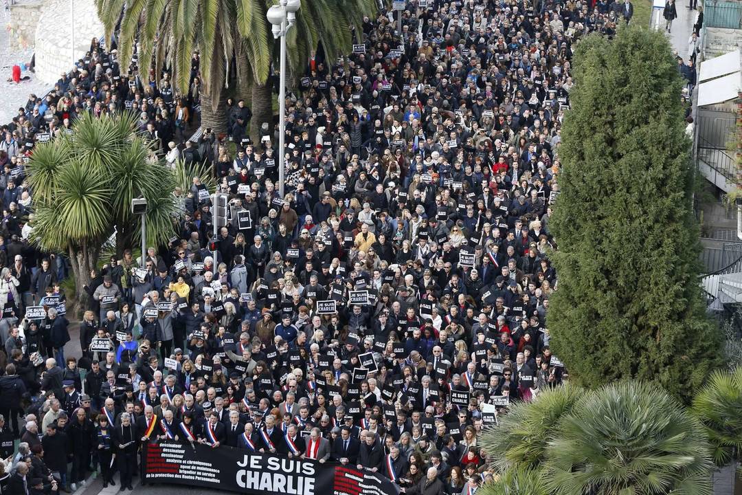 Demonstracijos vyko Paryžiuje, Marselyje, Nicoje, kituose miestuose.<br>AFP nuotr.