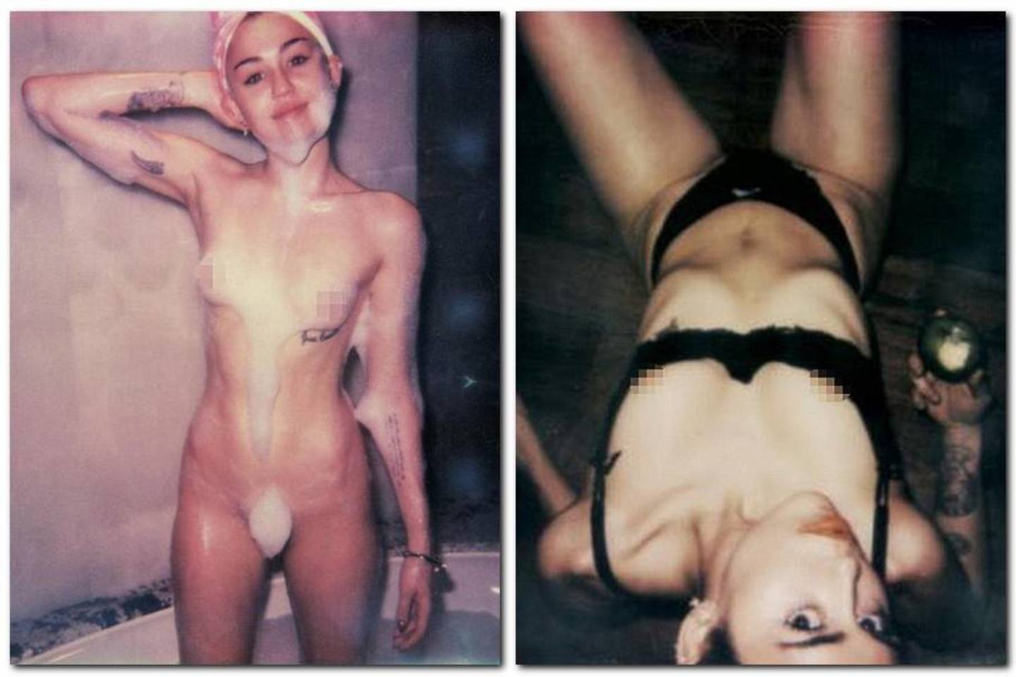 Miley Cyrus žurnale „V Magazine“ paviešino tokias atviras nuotraukas, kad net patiems liberaliausiems jos gerbėjams atvipo žandikaulis.<br>„V Magazine“ nuotr.