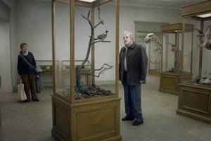 Kino žiūrovai mąstys apie būtį su balandžiu, tupinčiu ant šakos