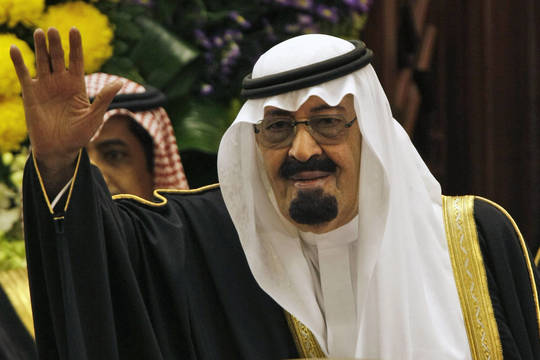 Mirė Saudo Arabijos karalius Abdullah
