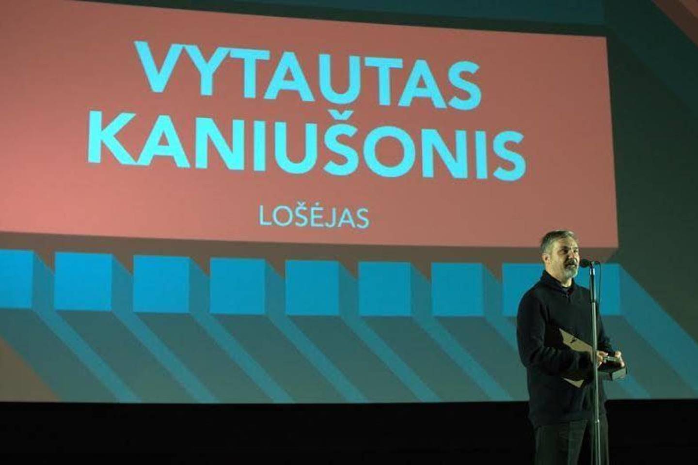 KINFO apdovanojimai 2015. Metų aktorius Vytautas Kaniušonis.<br>M.Daužickaitės nuotr.