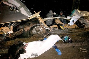 Per žiaurią BMW avariją Panevėžio rajone žuvo trys žmonės