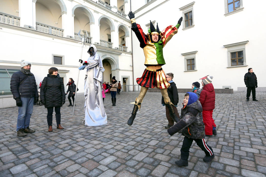 Užgavėnės Valdovų rūmuose.<br>V.Balkūno nuotr.