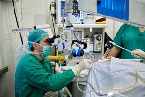 Kauno klinikose gerklų vėžys pašalintas nepjaustant kaklo