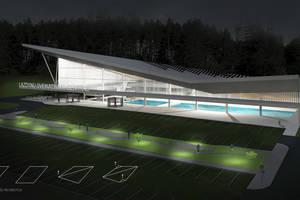 Aiškėja, kaip Vilniuje atrodys rekonstruotas Lazdynų baseinas