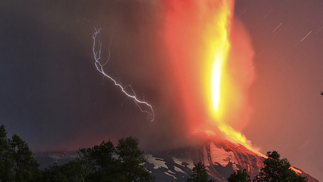 Čilėje išsiveržęs vulkanas priminė prasivėrusį pragarą