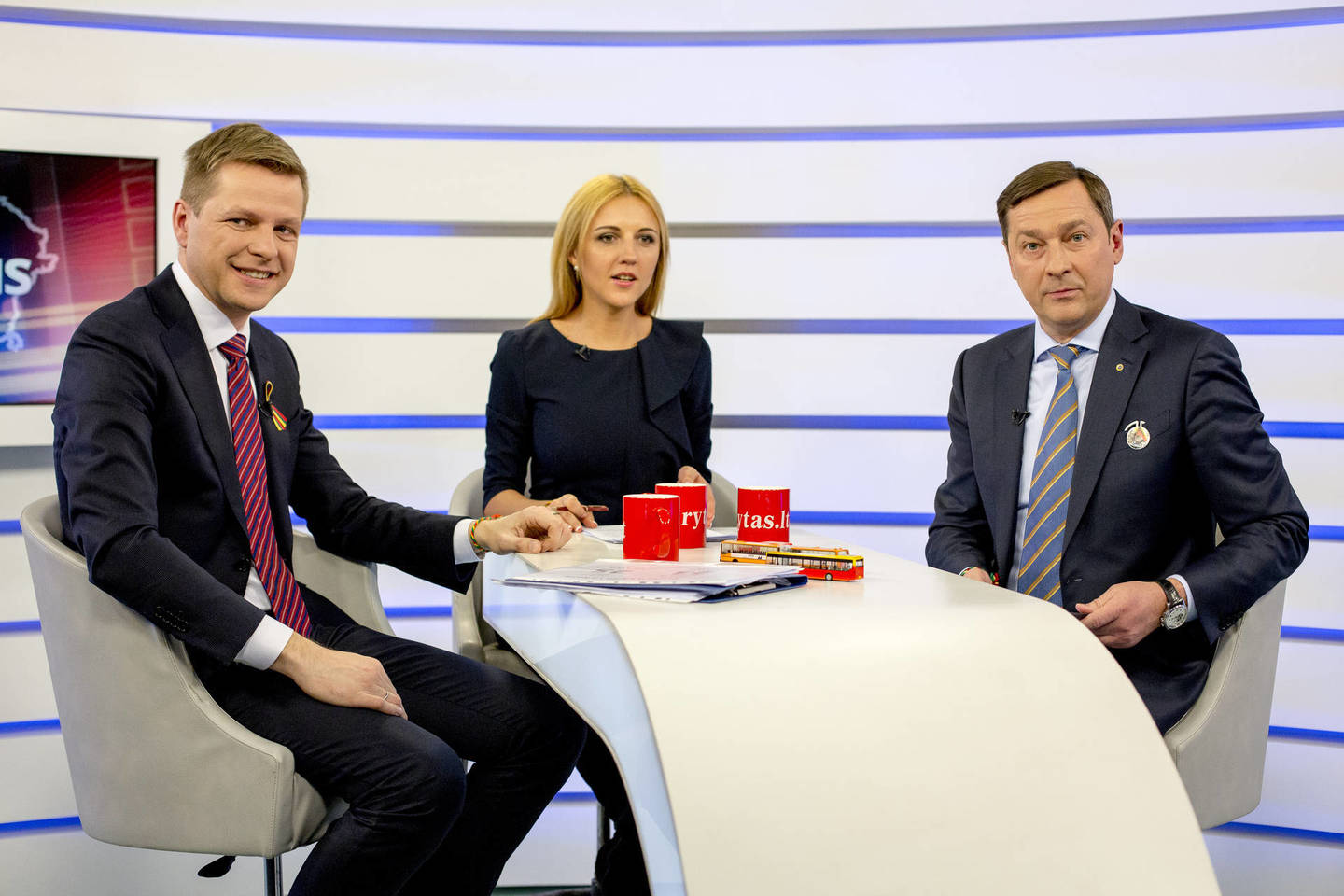 „Lietuvos ryto" televizijos eteryje R.Šimašius ir A.Zuokas aiškinosi, kuris jų labiau tinka vadovauti sostinei.