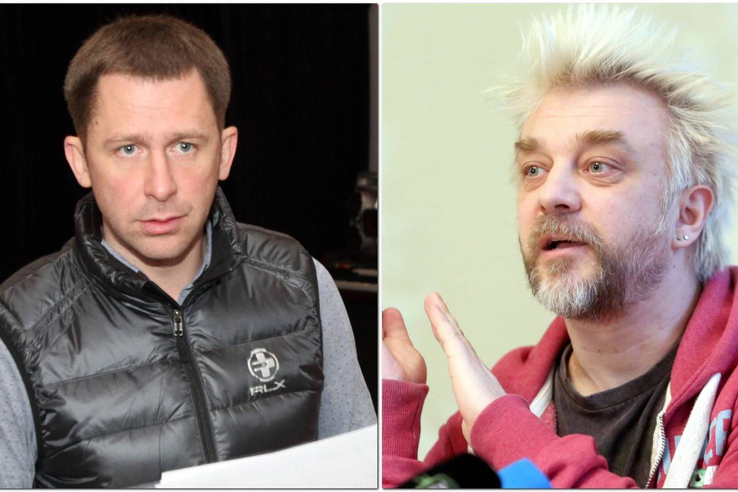 E.Dragūnas (kairėje) teigia, kad jį šmeižė A.Mamontovas, šis tai vadina kliedesiais.<br>M.Patašiaus ir R.Danisevičiaus nuotr.