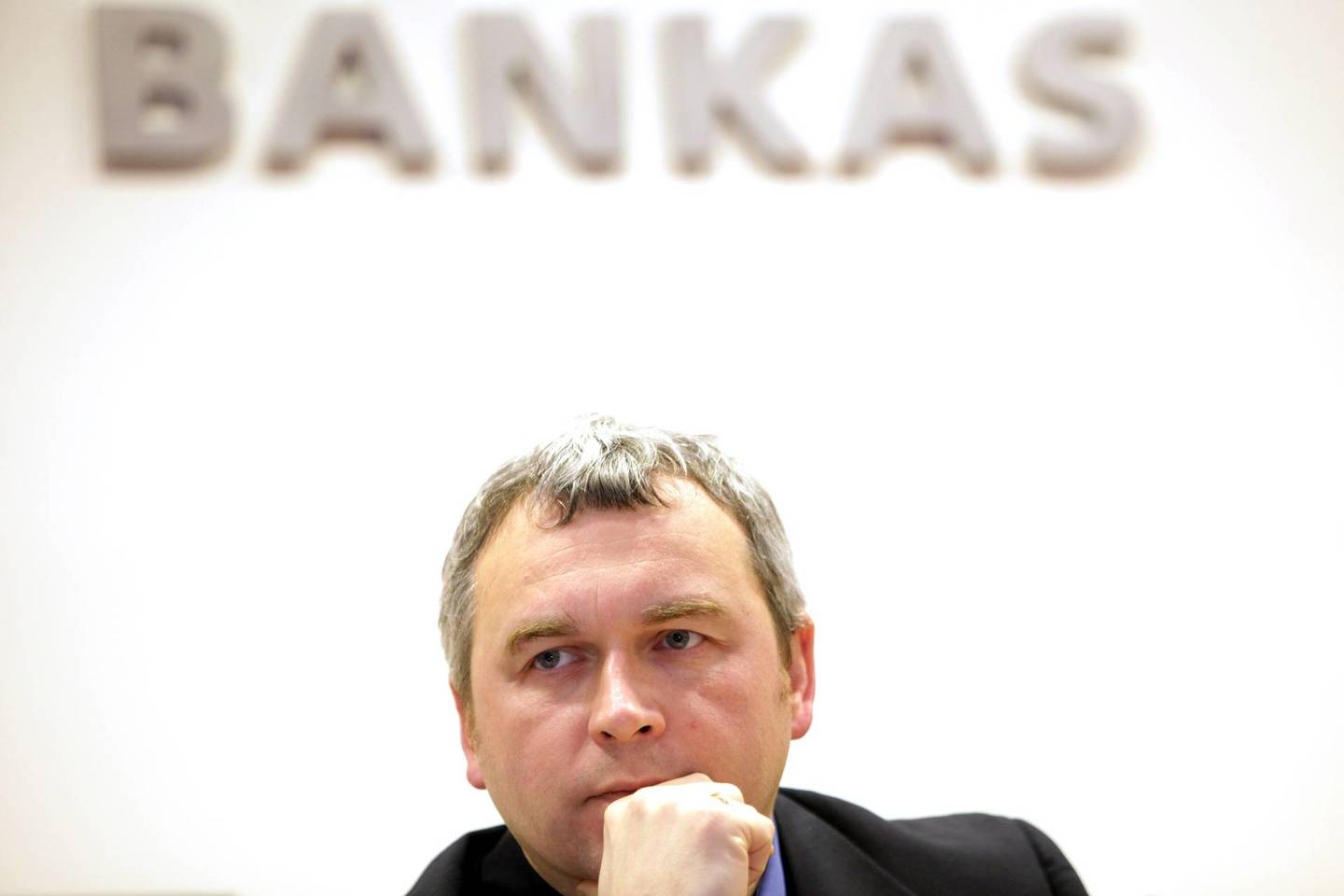 Lietuvos banko valdybos pirmininko pavaduotojas R.Kuodis.<br>V.Balkūno nuotr.