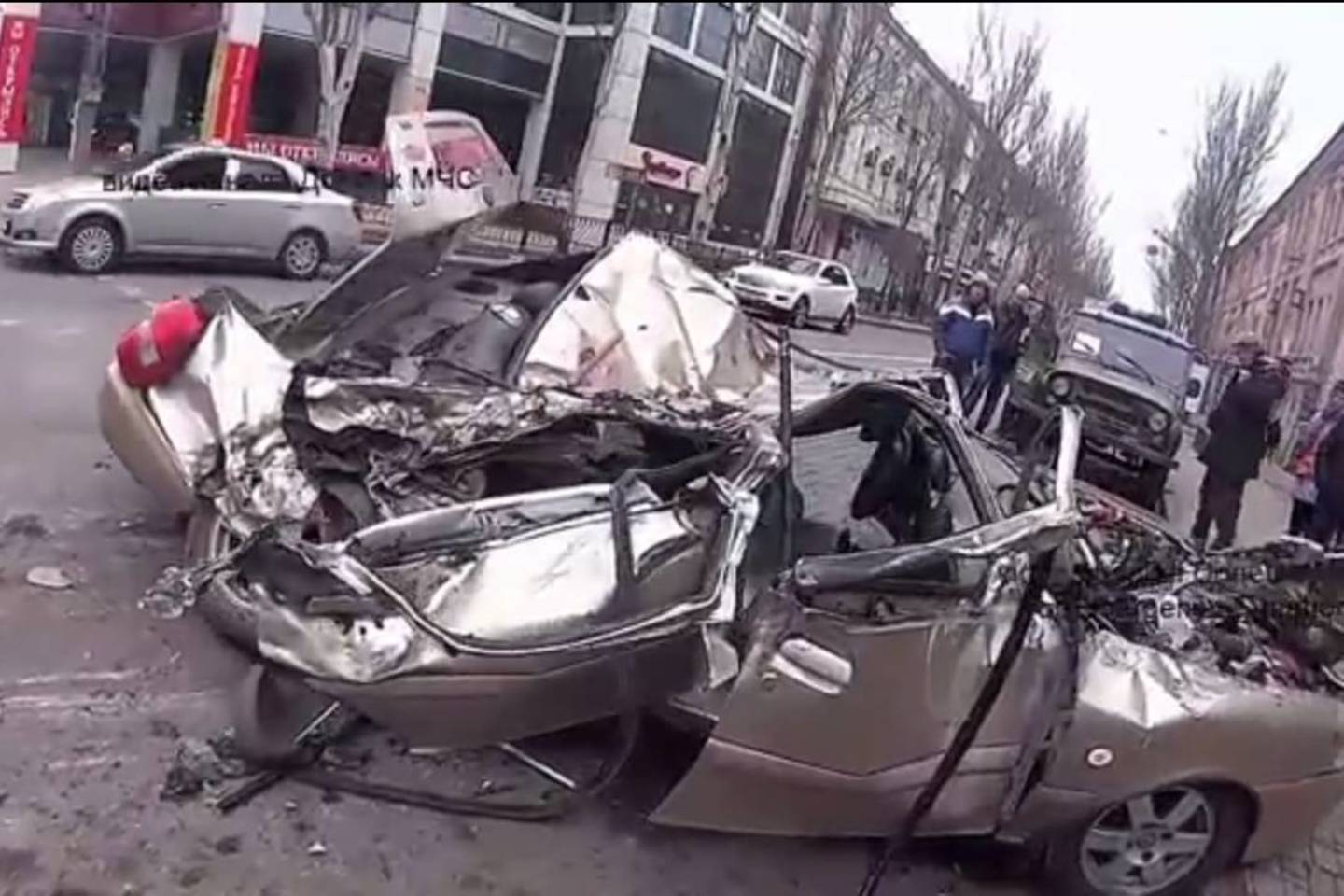 Taip atrodė sumaitotas automobilis.