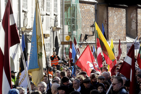 Maskva siunta: Ryga vėl pagerbė Latvijos SS legiono atminimą