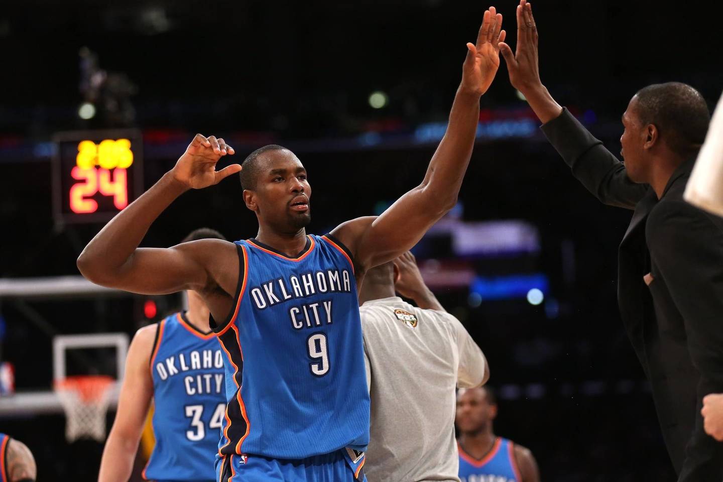 S.Ibaka dėl kelio skausmų praleido pastarąsias dvejas rungtynes.