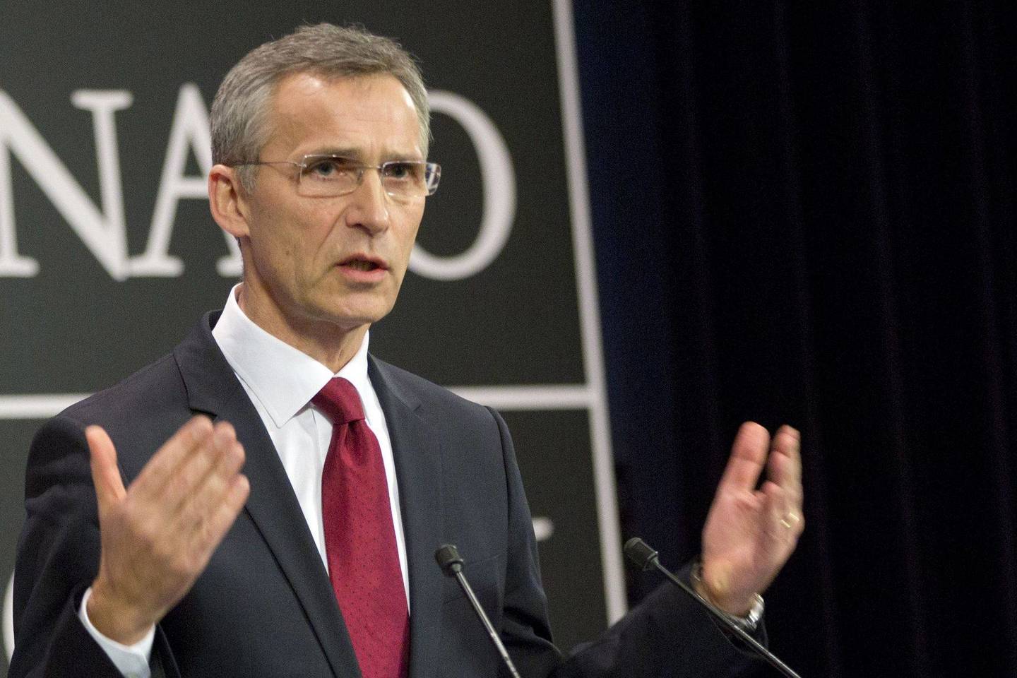 NATO generalinis sekretorius Jensas Stoltenbergas.