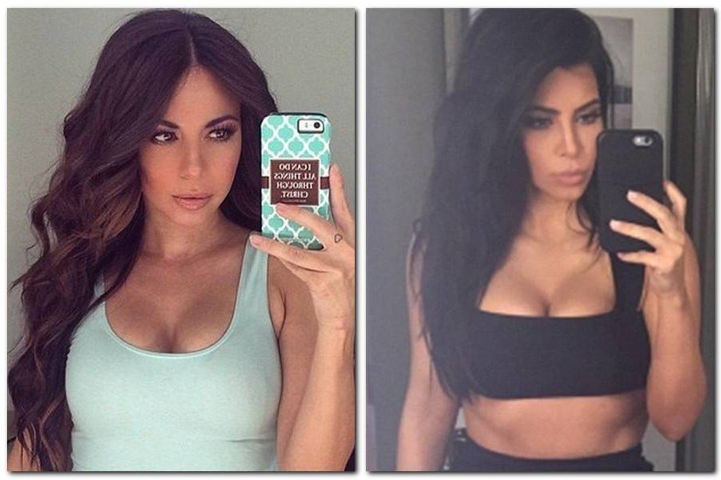 Jimena Sanchez (kairėje) prieš Kim Kardashian: kuri dailesnė?