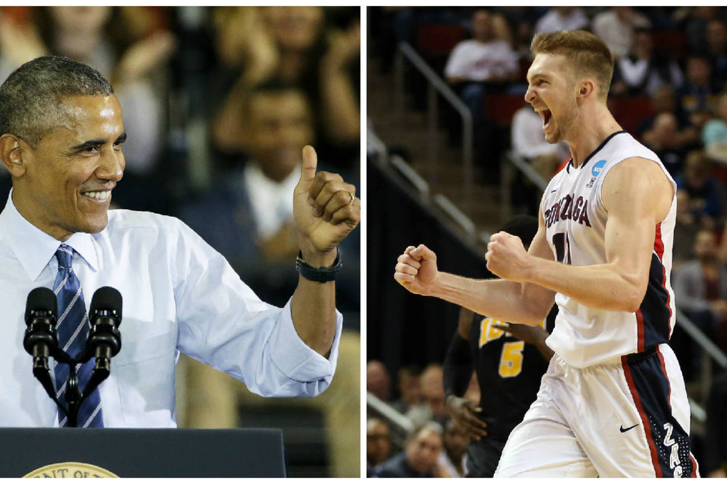 B.Obama nesitikėjo tokio „Gonzaga Bulldogs“ žygio NCAA atkrintamosiose.