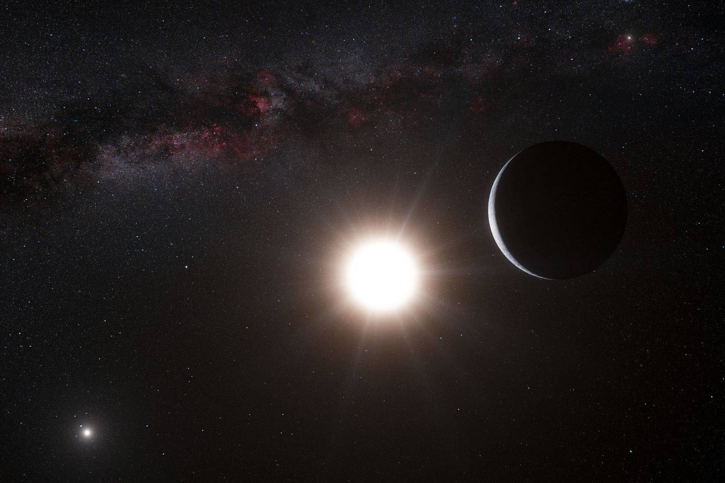 Kentauro Alfa yra artimiausia žvaigždžių sistema Saulei – už 4,39 šviesmečio.<br>AFP/“Scanpix“ nuotr.